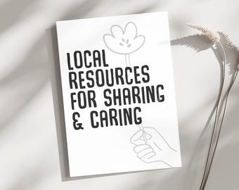 Mini Community Resource Zine