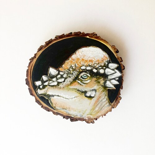 Pachycephalosaurus Dinosaur shops Art, original art, small
