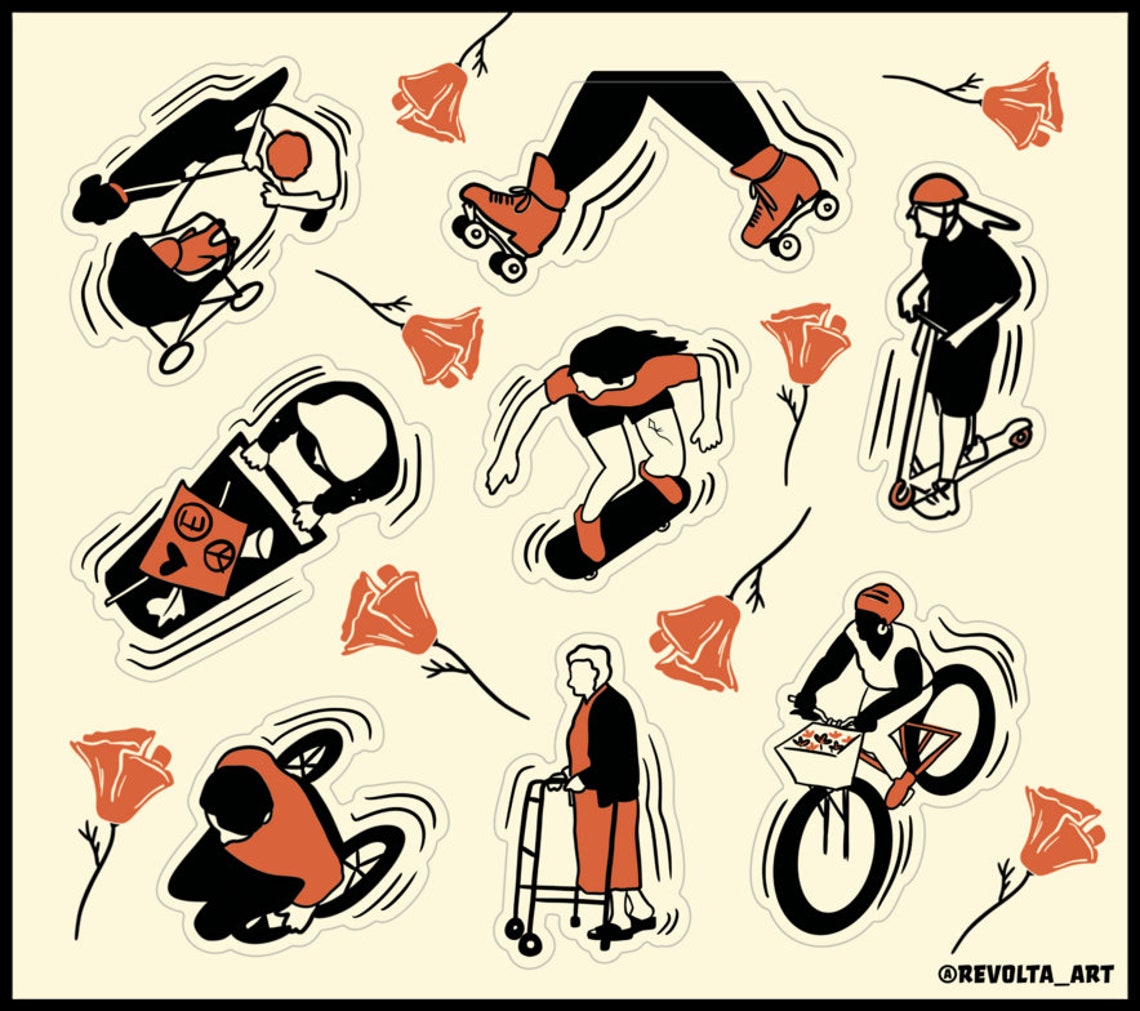 Accessibility & Mobility Sticker Sheet - Etsy