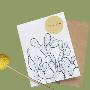 Thank You Card, blank greeting card