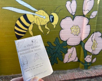 Mini Pollinator Coloring Book, minizine