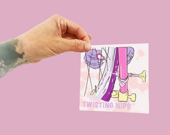 Funny Bicycle Card - Twistin Nips