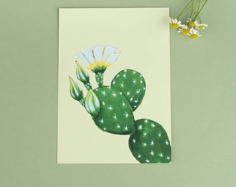 Blooming Prickly Pear Print