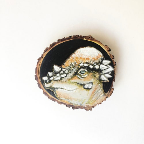 Pachycephalosaurus Dinosaur shops Art, original art, small