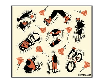 Accessibility & Mobility Sticker Sheet