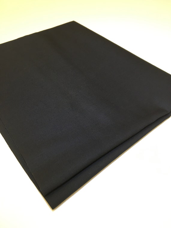 100 Cotton Fabric Tight Weave Black Cotton Fabric Perfect Etsy