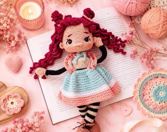 Cserfes Panka Virkadockmönster: Amigurumi PDF-guide (engelska)