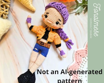 Häkelanleitung - K-pop inspirierte Puppensammlung - Amigurumi PDF Anleitung