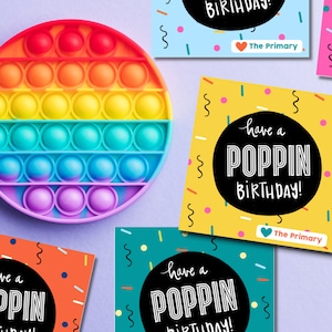 Tarjeta de cumpleaños de la Primaria / Cumpleaños de Poppin / Primaria lds / Imprimible