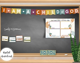 Primary Banner / Primary Bulletin Board / I Am A Child of God / Bulletin Board / LDS Primary / Come Follow Me / Primary Children