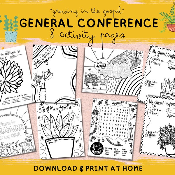 General Conference 2023 Adult Activities Etsy