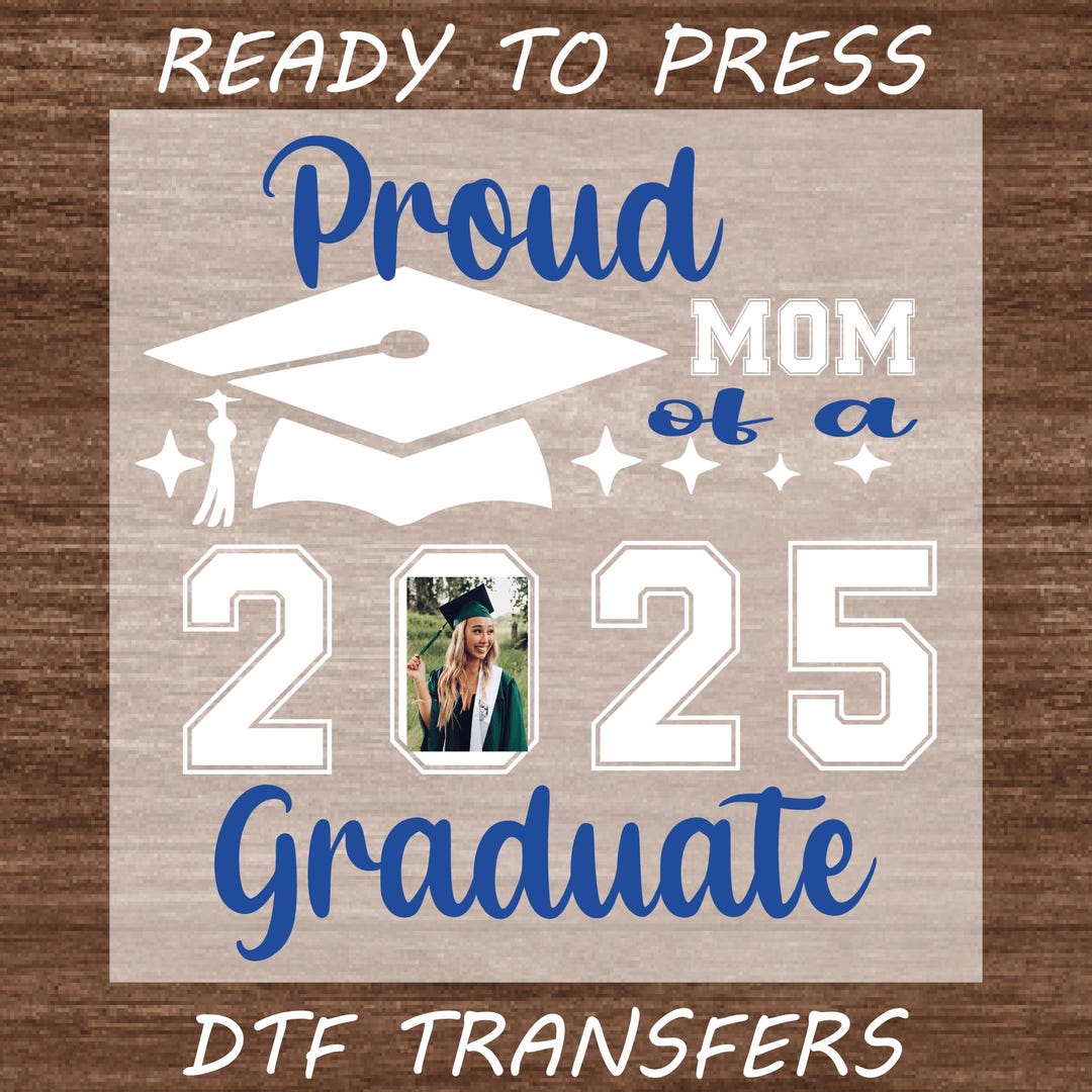 Graduate Transfer Custom Graduate Picture DTF Transfer, Photo Graduation Shirt Ready to ...