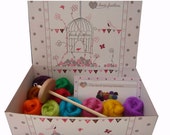Heidifeathers Boxed Spinning Starter Kit - Bright Merino Wool Tops Roving