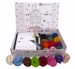 Heidifeathers Premium Boxed Needle Felting Kit - 20 Colours Merino Wool, Handle, Guards, Eyes 