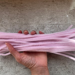 Heidifeathers Long Pipe Cleaners - High quality 30cm / 12" Length 6mm thick Chenille - Needle Felting image 4