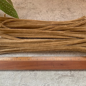 Heidifeathers Long Pipe Cleaners - High quality 30cm / 12" Length 6mm thick Chenille - Needle Felting Brown