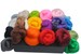 Heidifeathers Needle Felting Kit - with 7oz wool roving, thick mat, many needles and handle 