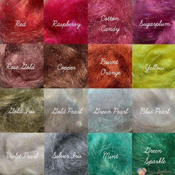 Angelina Fibres - Heat Bondable Fibres - 26 Colours to Choose From, Choose 3 or 5 Bags