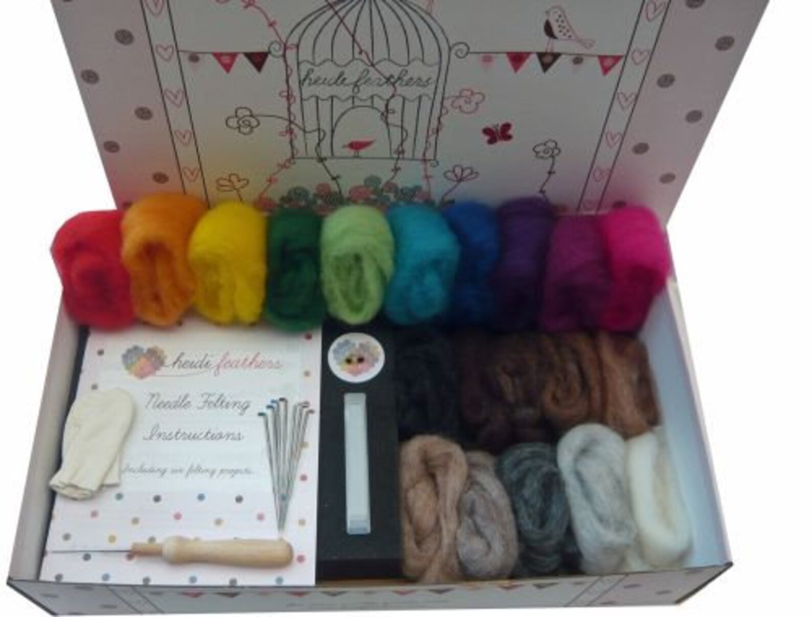 Heidifeathers Boxed Needle Felting Starter Kit 'carded Etsy