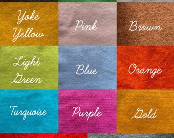 Heidifeathers 12" Pre-felt / Prefelt Squares 100% Merino Wool - Choose 2 Squares