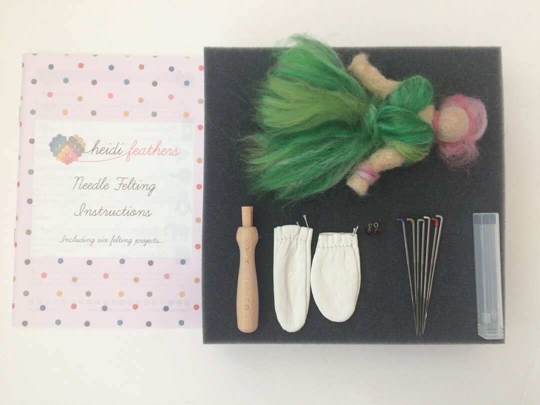 Heidifeathers Needle Felting Starter Kit Without Wool Etsy