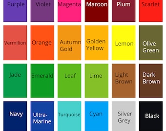 5 x Tinte ácido todo en uno: 23 colores para elegir.