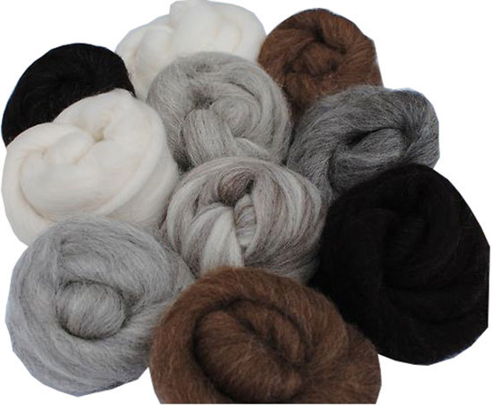 Heidifeathers Needle Felting Starter Kit Natural Wool Tops Etsy UK