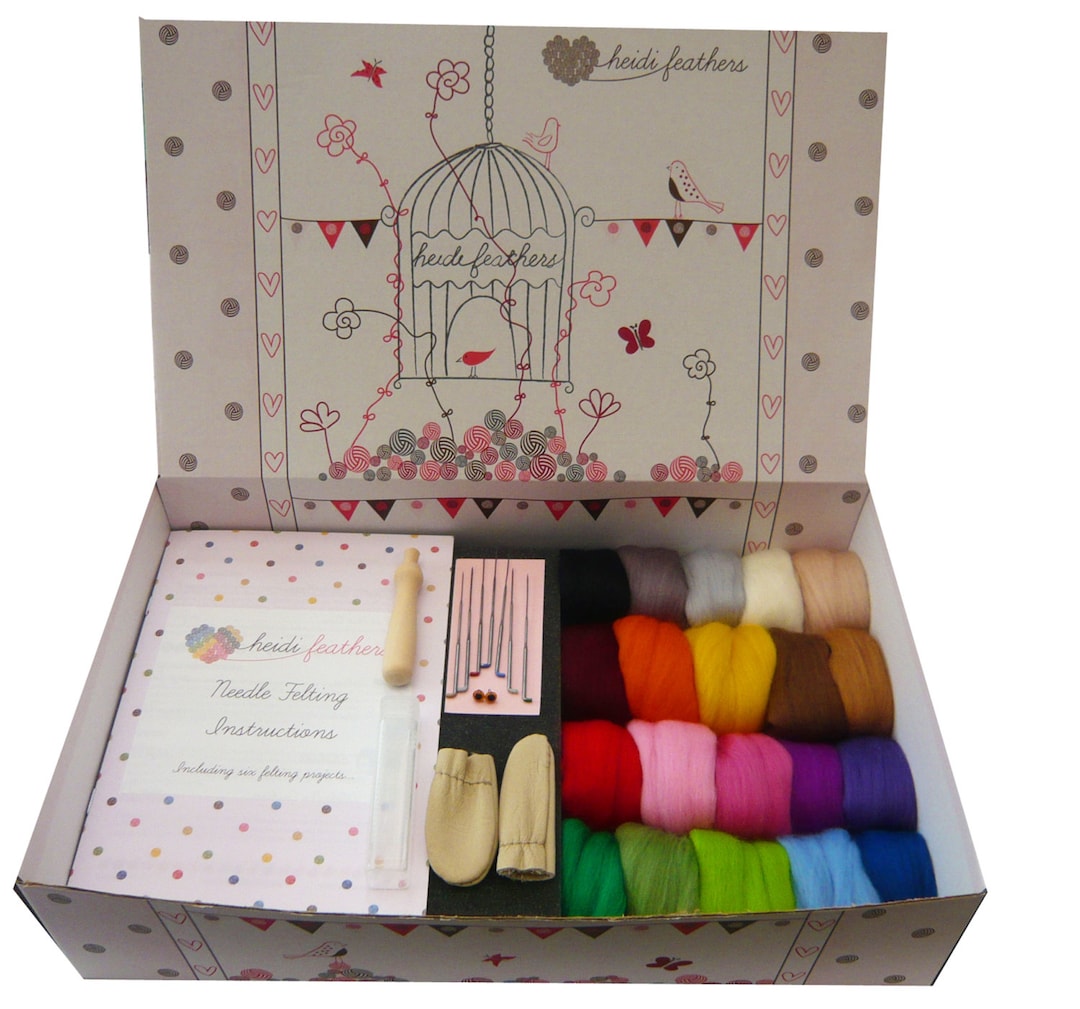 Heidifeathers Boxed Needle Felting Starter Kit Etsy New Zealand