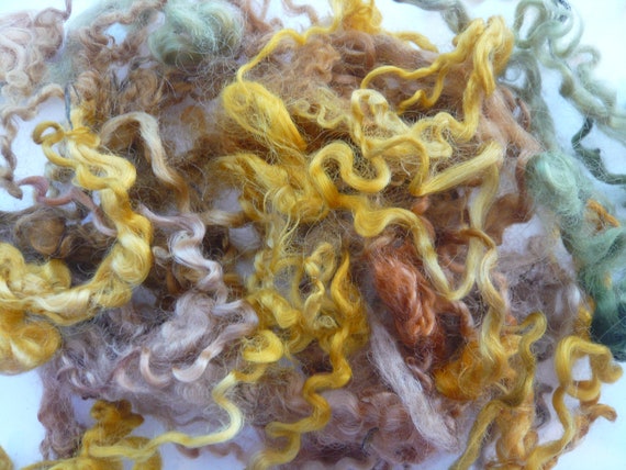 Heidifeathers Curly Wool Locks Autumn