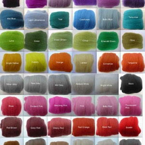 Heidifeathers 150g / 5.2oz Merino Wool Tops - Choose 6 colours.
