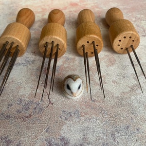 Heidifeathers Wooden Needle Felting Handle / Tool Handle for 2 , 4, 6 or 8 Felting Needles Solid Beech image 8