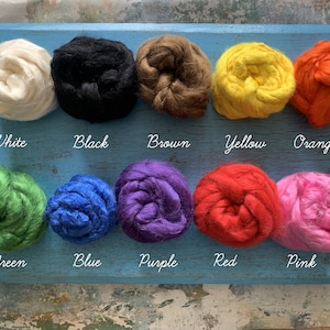 Heidifeathers Tussah Silk Tops  - Choose the colour or set of 10 mixed colours