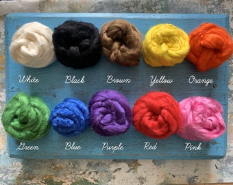 Heidifeathers Tussah Silk Tops  - Coose the colour or set of 10 mixed colours