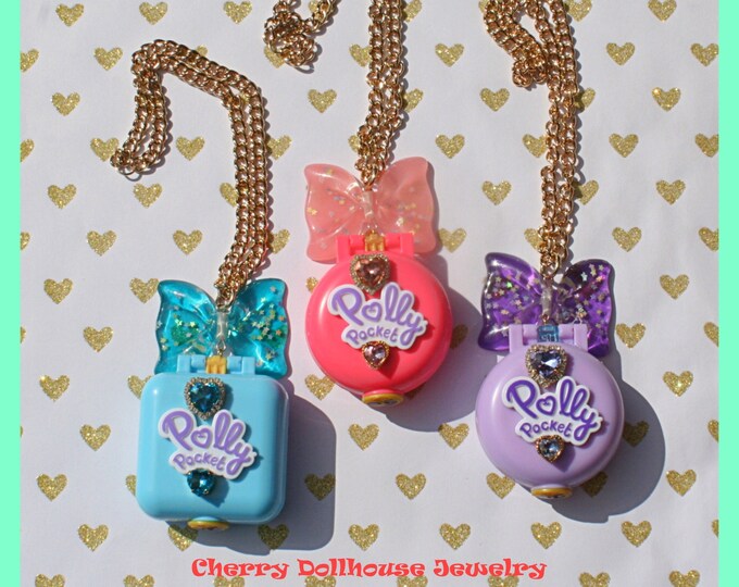 Blinged Out Polly Pocket Necklace Etsy