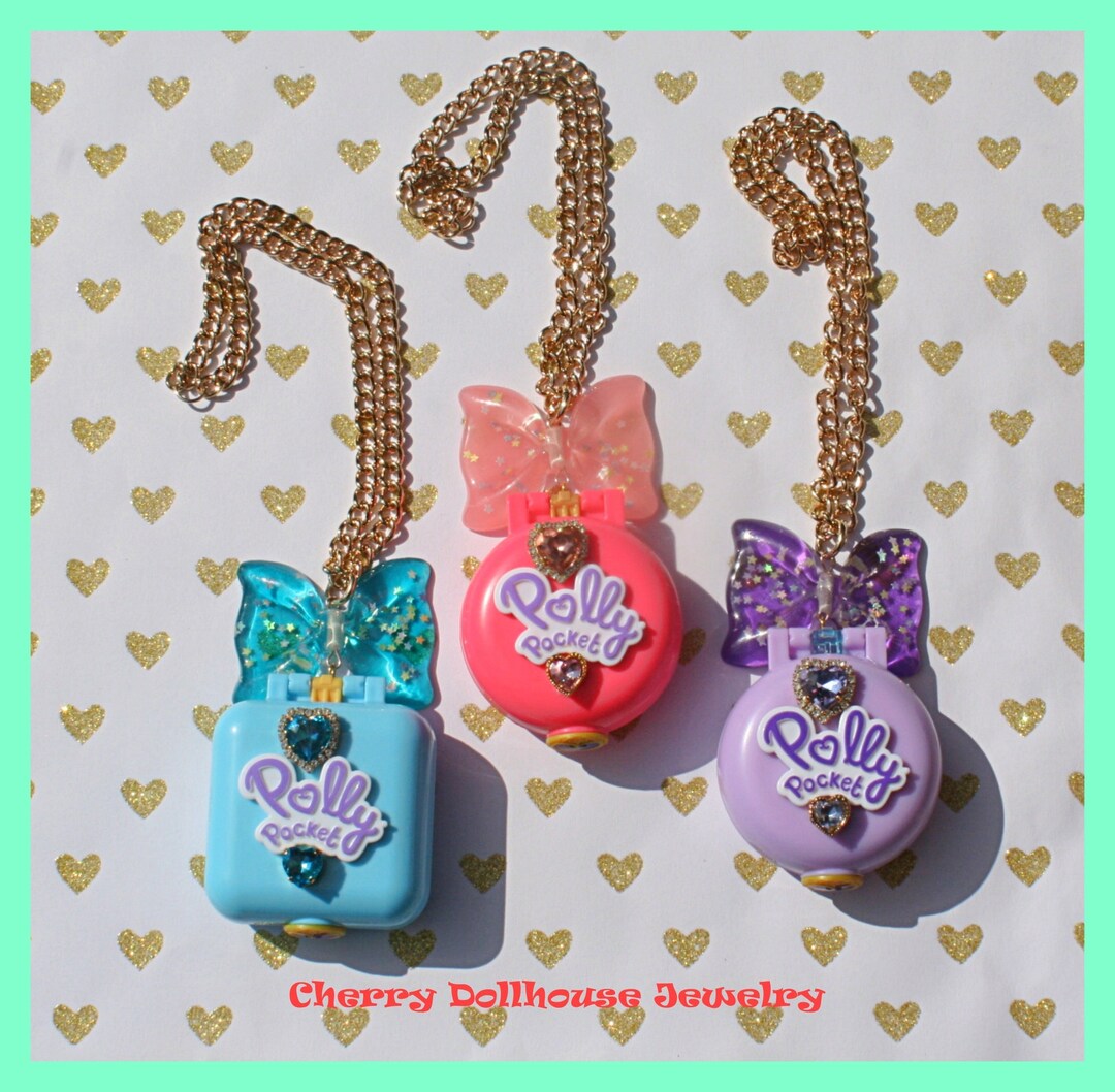 Blinged Out Polly Pocket Necklace Etsy