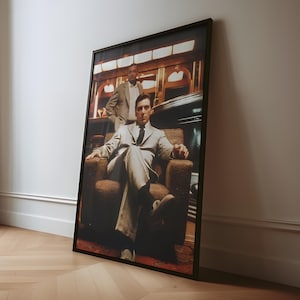 Ojciec chrzestny Al Pacino / CANVAS Wydruk sceny z filmu Klasyczny Ojciec chrzestny Sztuka ścienna Wystrój domu Wydruk filmu Al Pacino Plakat Gangster Film Wydruki