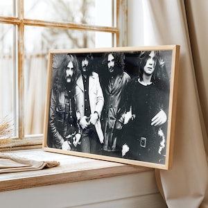 Black Sabbath Poster Young Ozzy Osbourne Rock Band Poster Canvas Wall Art Vintage Picture Classic Prints Home Decor Rock n’ Roll Poster Art