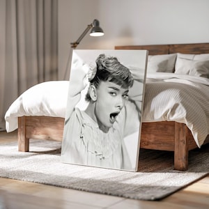 Audrey Hepburn klassieke vintage iconische poster Audrey Hepburn canvas muurkunst klassieke prints Home decor foto nagebouwde film print cadeau
