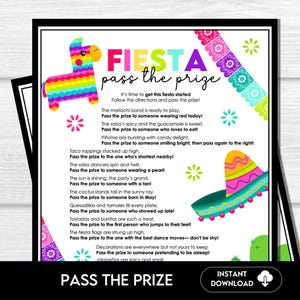 Cinco De Mayo Fiesta Game: Pass the Prize - Fun Party Activity (Digital Download)