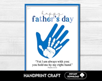 Father's Day Handprint Bible Verse Craft (Digital Download)