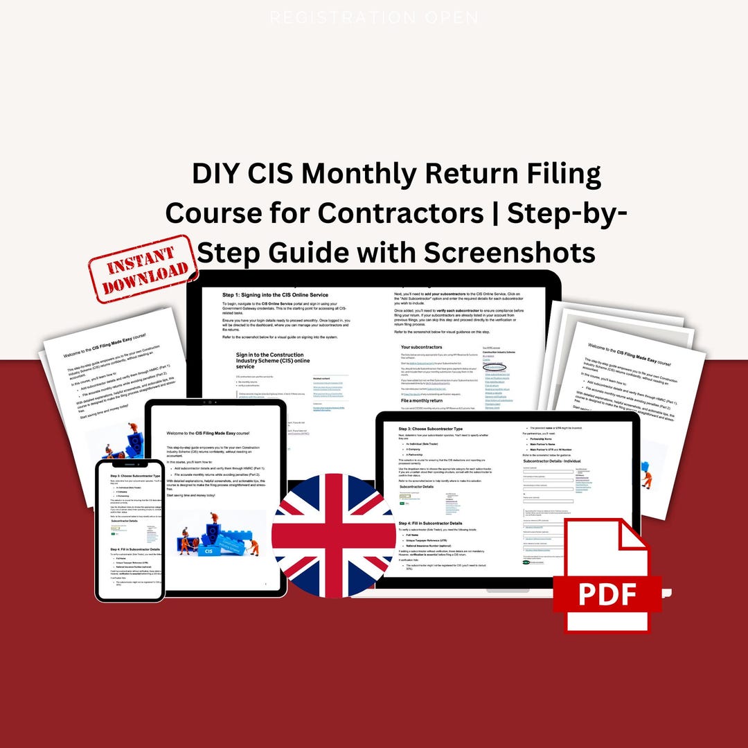 Step-by-step Guide to File CIS Return Without an Accountant | PDF ...