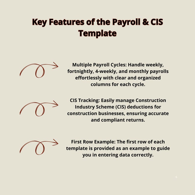 CIS & Payroll Excel Template for Accountants: Monthly, Weekly ...