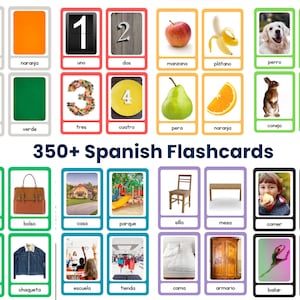 Spanish Flashcards Bundle | Learn Spanish | Reading Explorers