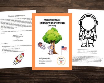 Magic Tree House: Midnight on the Moon Unit Study (PDF Download)