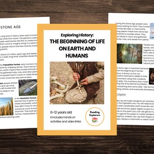 The Beginning of Life on Earth and Humans | History Unit Study | 6-12 years old | Reading Explorers
