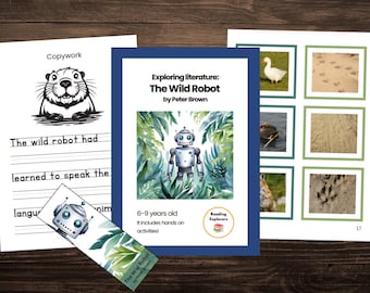 The Wild Robot by Peter Brown | Literature Guide | Book Study | 6-9 years old | Reading Explorers