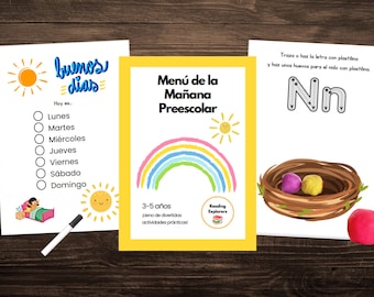 Menú de la Mañana | Spanish Morning Menu | Preschool | Preescolar | Reading Explorers