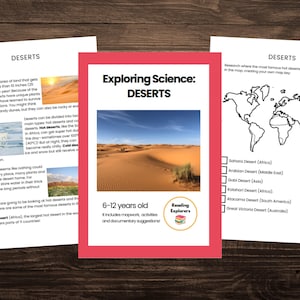 Deserts | Exploring Science | Science Mini Unit Study | 6-12 years old | Reading Explorers