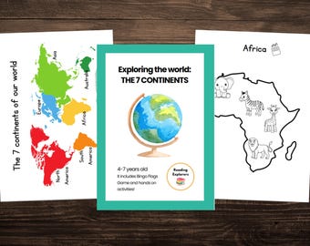 The 7 continents of the world | Geography | 4-7 years old | Reading Explorers