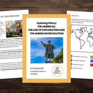 The Americas, the Age of Exploration and the American Revolution | History Unit Study | 6-12 years old | Reading Explorers